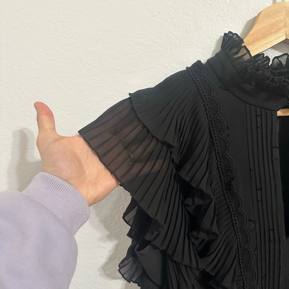 Kate Spade Black Ruffle Dress - Picture 6 of 8